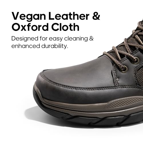 NORTIV 8 Men's Hiking Boots Lightweight Fashion Casual Chukka Ankle Boots Elevation4