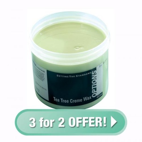 Hive Options Tea Tree Cream Wax 425g (3 for 2 OFFER)