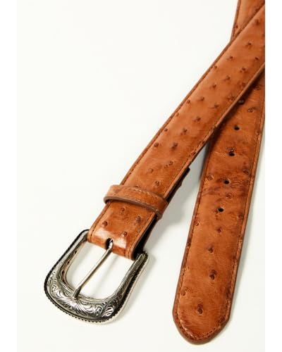 Cody James Men's Carver Exotic Ostrich Leather Belt - CJAHO24BT5-CGNC 322