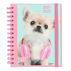 Studio Pets Dogs 2021-2022 schoolagenda 2021-2022, agenda 2021, weekoverzicht, 11 maanden van augustus 2021 tot juni…