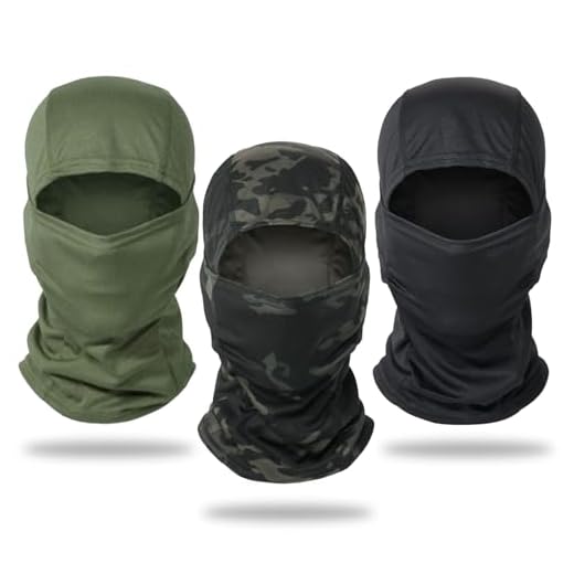 EUPSIIU 3 Pièces Masque de Ski Camouflage Cagoule de Visage Tactique Cyclisme Respirant Masque, pour la Moto, Cagoule de Visage Comple (FR/ES, Alpha/Lettres, S, M, Noir)