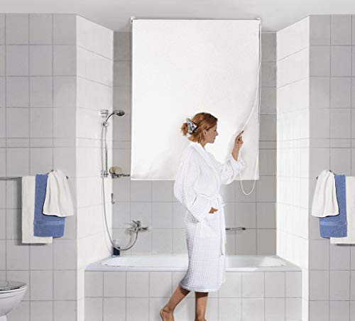 Kleine Wolke 3316100744 DV-Rollo Duschrollo, 140 x 240 cm, weiß