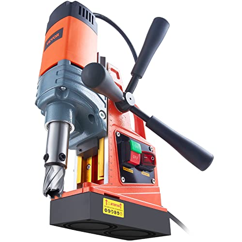 Vevor Mag Drill Press, 1300W 1.57" Boring Diameter, 2922Lbf Power Portable Magnetic Drill, 810 Prm, 11Pcs Drill Bits Electric Drilling Machine For Metal Surface, Industrial And Home Improvement #TOP6