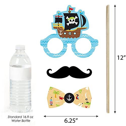 Big Dot Of Happiness Pirate Ship Adventures - Skull Birthday Party Photo Booth Props Kit - 20 Count #TOP3