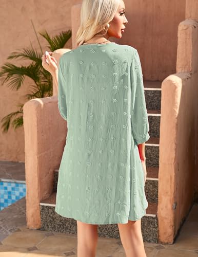 Image of Yekaty Kimonos for Women Lightweight Summer Cardigan Loose Beach Cover Up