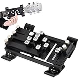 Guitar-Akkordpresse für Anfänger Gitarrenhilfe Lernstarter, Guitar Chord Trainer Notwendig, Callouse, One-Touch-Akkorde-Gitarren-Accessoires für Gitarrenliebhaber-Anfängergeschenk, Black zu entw