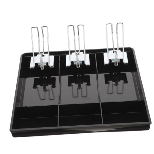 HONMEET Professional Cash Register Accessory Cash Drawer Tray 3 Dividers Money Organizer for Office Retail