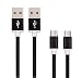 Produktbild Sweet Tech Schwarz (Pack of 2) 1.5m Micro USB Nylon Umflochtenes Verwicklungssicheres Kabel Ladekabel Datenkabel Geeignet für Asus ZenFone 3 Max ZC553KL / 3s Max ZC521TL