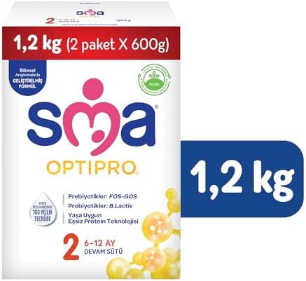 SMA Optipro 2, 6-12 Ay Bebek Sütü, 1.2 kg (2 x 600 g) - Görsel 2