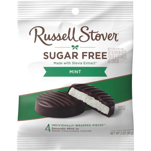 Russell Stover Sugar Free Dark Chocolate Mint Candy, 2oz Bags 10pk - image 8