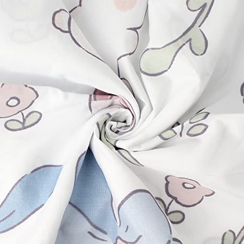 Image of Cute Bottom Bunk Bed Curtain Student Dormitory Blackout Cloth Mosquito Nets Bedding Tent Bed Canopy Single Sleeper, Butterfly Rabbit