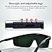 IR 3.0 Welding Safety Glasses, Filter Welder Lens Goggles UV Resistant with Expansion Frame Light Green, Adjustable Frames, Torch Brazing Welding Cutting Soldering Goggles
