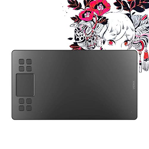 Graphics Drawing Tablet,VEIKK A50 Graphics Tablet with Battery-Free Passive Pen Support Android Mobile,Tilt Pressure (8192 Levels Pressure Sensitivity ) and 8 Shortcut Keys