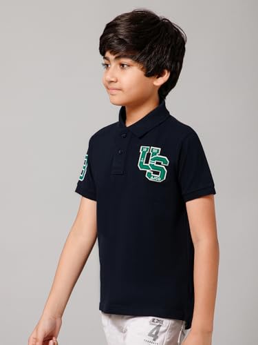 Image of Alan Jones Clothing Boy's Cotton Regular Fit Polo T-Shirt