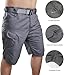 Cargo Shorts Men, Mens Tactical Shorts Below the Knee Waterproof Hiking Fishing Breathable Quick Dry Cargo Pants Multi Pockets Black Large