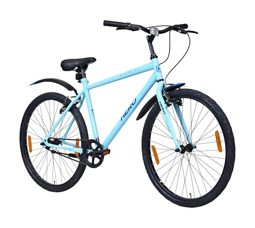 Image of Hero Milano Air Sports 26T Single Speed Mountain Bicycle for Mens | Blue | Rigid | V Brake | Steel Frame : 18 inch Inches | Rider Height : 5ft 0 inch - 5ft 8 inch | 85% Pre-Assembled Bicycle
