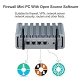 VENOEN Firewall Micro Appliance 2.5gbe Firewall mini PC Celeron J4125, 4x2.5GbE I225-V LAN Firewall Router PC, 8GB RAM 256GB SSD Fanless PC, AES-NI, HD, VGA, 2xUSB 3.0, SIM Slot, VPN Server - Image 5