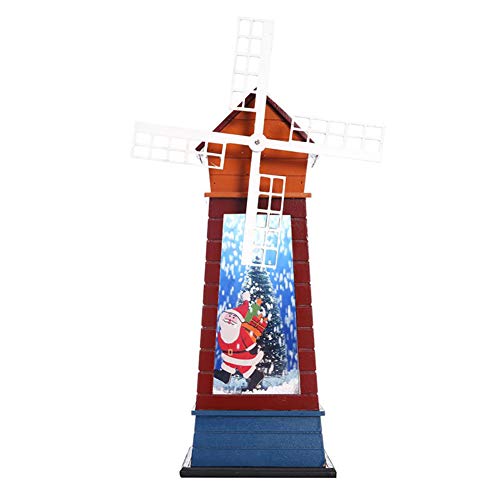 Preisvergleich Produktbild Laterne Weihnachtslaterne LED Schneelaterne,Mini Schneemusik Windmühle Wasserspinnende Warmweißer Diode USB-Batterie,die Für Weihnachtsdekoration Aufgeladen Wird