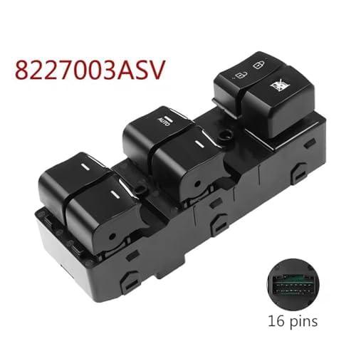 Przełącznik przyciskowy do podnośnika szyb GUAngqi Trumpchi GS4 GAC 8227003ASV (przycisk sterowania podnośnikiem szyb)