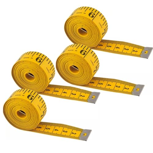 04 Fitas Métrica Molde Costura Modelagem Patchwork 3 Metros