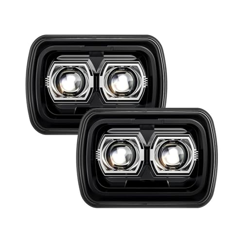 Phare 7x6 LED rectangulaire 12V pour vos sorties nocturnes en Jeep Comanche MJ