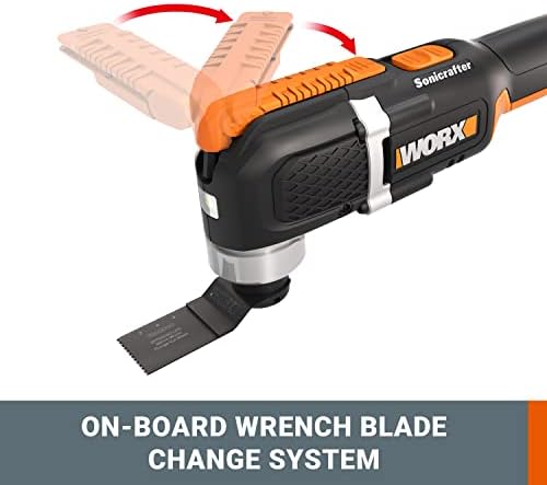 WORX 18V (20V Max) Sonicrafter Cordless Oscillating Multi-Tool, PowerShare, Variable Speed, with Accessories, WX696.9