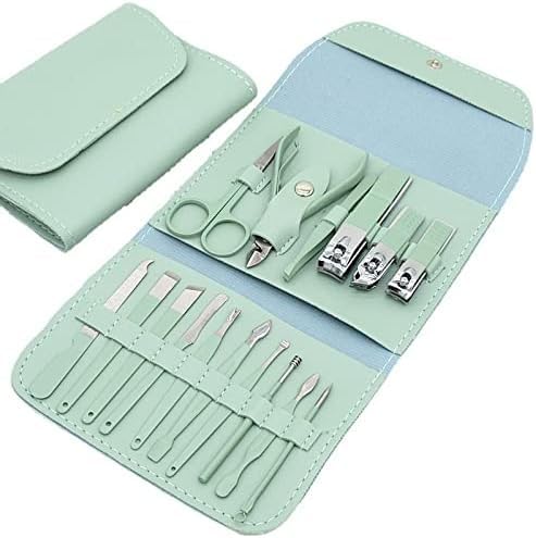 Gopinathecom 16 in 1 Manicure Pedicure Kit for Men Women Stainless Steel Nail Cutter Set with Pu Leather Case Professional Grooming Tools for Hand Foot Face Care Travel Friendly Nail Clipper Set-picture-12