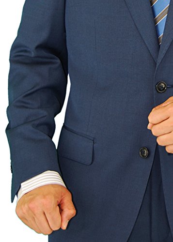 DTI GV Executive Men's Two Button Italian Wool Suit Faint Herringbone 2 Piece4