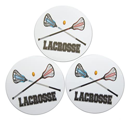 Imanes decorativos círculo lacrosse 10 uds negro blanco rojo azul miniatura 6