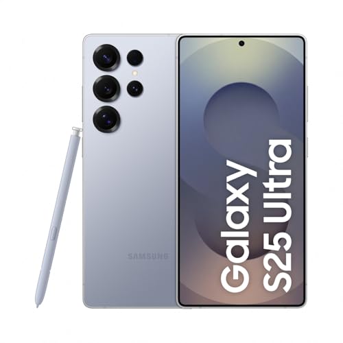 Samsung Galaxy S25 Ultra AI Smartphone mit Galaxy AI, Ohne Vertrag, Handy mit Android, 12 GB RAM, 256 GB Speicher, 200-MP-Kamera, Titanium Silverblue, 3 Jahre Herstellergarantie