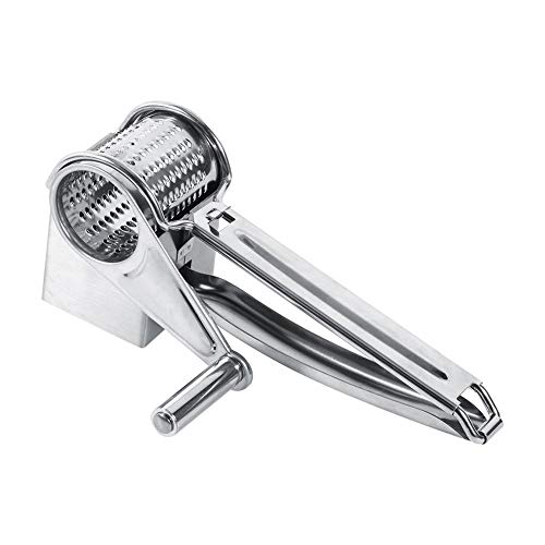 Grattugia Per Formaggio, Utensile Da Cucina Multifunzione Rotante Portatile Grattugia Per Formaggio In Acciaio Inossidabile 1 Batteria Utensile Per Ta