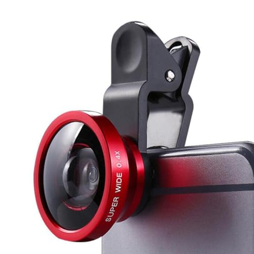 Whnbuij - Telefon-Kamera-Linse – 0,4 x tragbare Telefonlinse | Hervorragende leichte Übertragung, Clip-Handylinse kompatibel mit den meisten Handys und Tablets