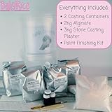 Premium 3D Hand Casting Kits Couple Bronze Paint | Make 2 Sets Holding Hands Casts | Engagement Gifts for Couples | 8th Wedding Anniversary | Wedding Gift | 2kg Alginate 3kg Stone Plaster | BabyRice - Image 3