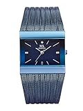 Edelstahlgehäuse und -band Meister Anker Damen Uhr in Blau mit Armband in Blau aus Edelstahl