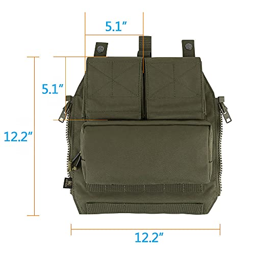 Phette tactique zippée Ranger Green pour CPC AVS JPC 2.0 KRYDEX