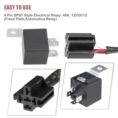 X AUTOHAUX Male Main Relay Kit 5-Blade for Honda Civic 1992-2001,for Honda CRV 1997-2001, for Acura CL 1997-2003 Main Relay Harness 39400-S10-003, 39400-SR3-003 by X AUTOHAUX - Used condition - Image 4