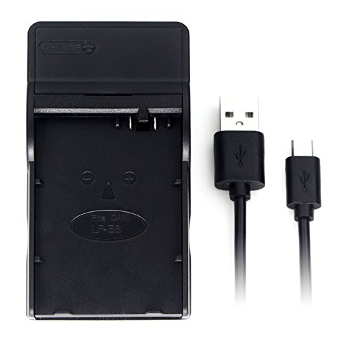LP-E8 USB Chargeur pour Canon EOS 550D, EOS 600D, EOS 650D, EOS 700D, EOS Kiss X4, EOS Kiss X5, EOS Kiss X6i, EOS Rebel T2i, EOS Rebel T3i, EOS Rebel T4i, Rebel T5i Caméra Batterie