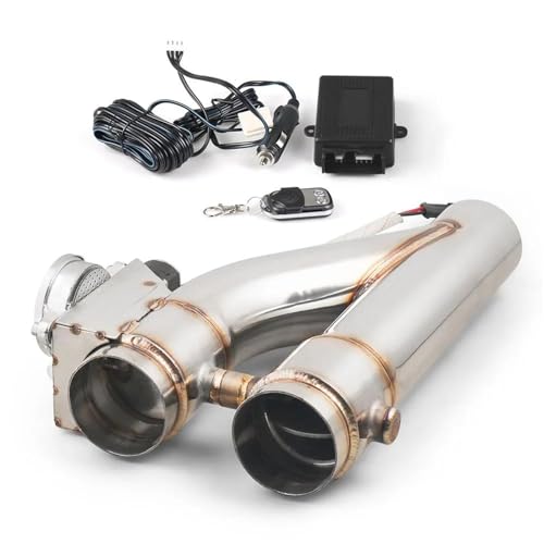 Válvula de escape de coche con kit eléctrico de 2.5" y mandos inalámbricos