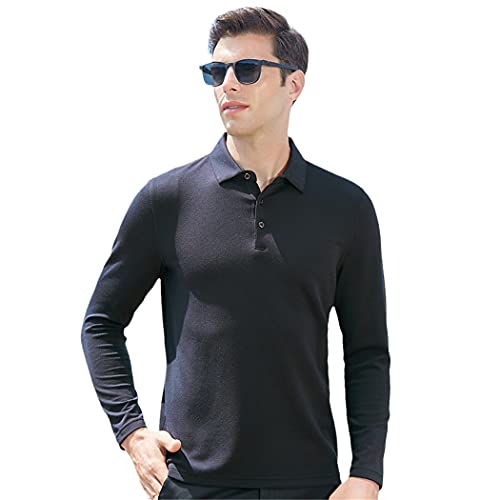 Polo col revers homme gris M en cachemire fini les hauts inconfortables