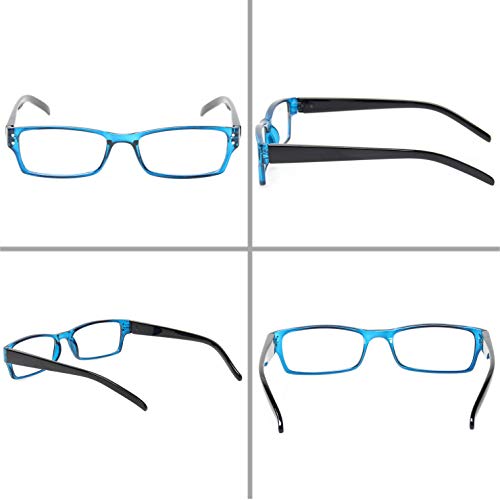 image for Kerecsen Reading Glasses 5 Pairs Spring Hinge Man and Women Plasitic M