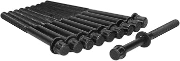 Ajusa 81028900 Head Bolt Set for Select Vehicles with 4-Cylinder Engine Acura 2007-12 RDX, 2002-06 RSX, 2004-08 TSX; Honda 2003-07 Accord, 2002-11 Civic, 2002-09 CR-V, 2003-11 Element; Set of 10