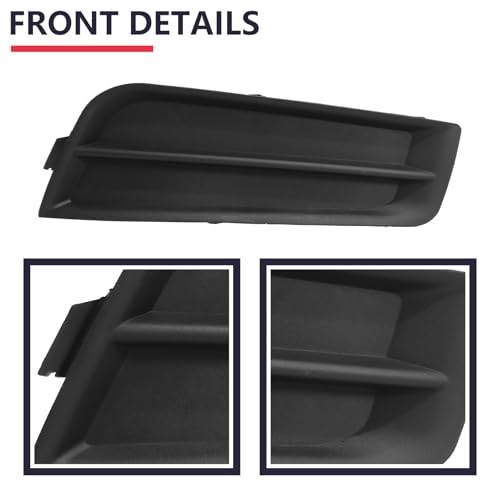 Image of BXZ Front Bumper Insert Outer Grille Fog Lamp Light Hole Cover Pair For 2011 2012 2013 2014 Chevrolet Cruze