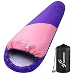 Saco Dormir Momia Ultraligero, Sportneer Saco de D...: Saco de dormir de verano: Fabricado con 950 g de algodón similar a la seda, el saco de dormir Sportneer para le ayuda a conseguir un sueño cómodo y placentero con un rango de temperatura de 15°C a 20°C. Gracias a las costuras que fijan el algodón, no...