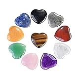 MULTIFUNKTION HEILKRISTALL HERZ: der Kristall Herz Stein kann als Handflächenstein, Taschenstein, geeignet für Haus/Indoor/Außen/Büro/Schreibtisch Dekoration, Blumenvase/Pflanzenbeet Füllung, Schmuckherstellung, sehr gut für Reiki Chakra Heilung, Meditation, Energieausgleich verwendet werden