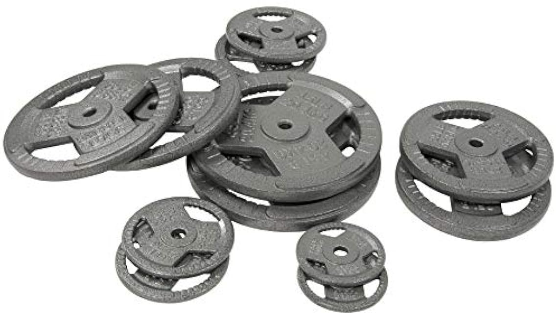 Olympic Cast Iron 2-Inch Weight Plate for Strength Training & Weightlifting, Home Gym, Multiple Weights Available