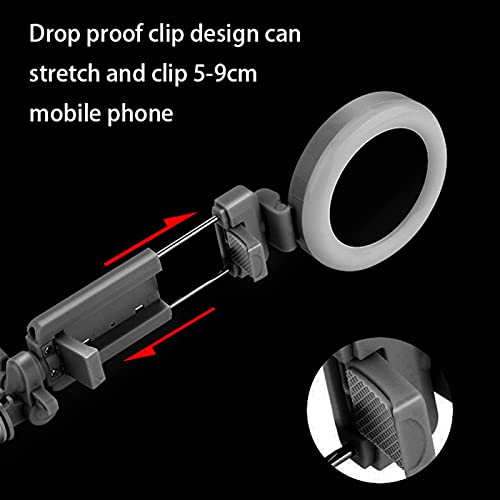 Trípode para selfie de 1,7 m con control remoto inalámbrico y luz de relleno para smartphone 5