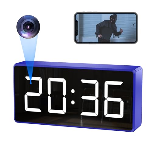 4K Camera Espion Sans Fil Wifi Avec 170 Grand Angle Caméra de Surveillance Interieur Maison Sans Fil Avec Camera Infrarouge Streaming Wifi Distance Discrete Detecteur...