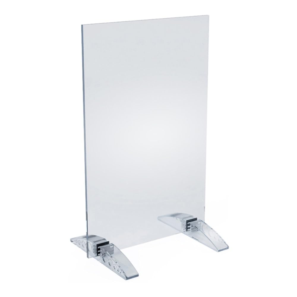 7-Inch by 11-Inch Vertical or Horizontal Dual Stand Acrylic Sign Holder by Azar Displays – 7 in x 11 in Vertical or Horizontal, Acrylic, Clear, Pack of 10, Model 132716