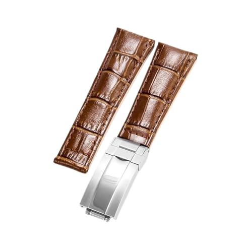 Bracciale compatibile con Rolex SUBMARINER Yacht-Master DAYTONA GMT cinturino in pelle da uomo accessori for orologi 20 mm