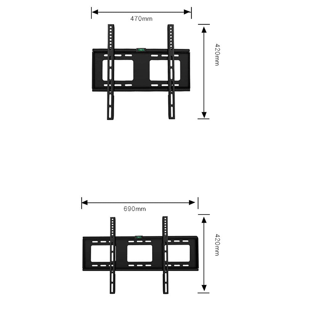 Supporto universale da tavolo per TV, supporto fisso da parete, ultra sottile, per TV LED, LCD, plasma, Full HD, 400 x 400, capacità 50 kg